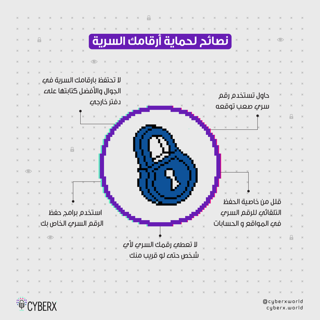 نصائح لحماية أرقامك السرية