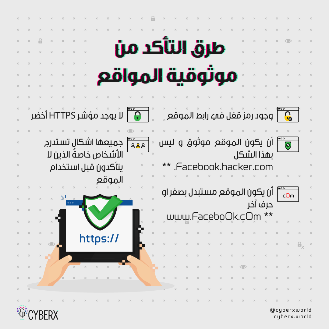 طرق التأكد من موثوقية الموقع